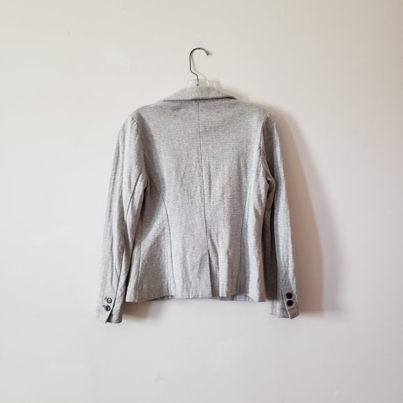 Banana Republic Light Grey Cotton Blazer XS Petite - Picture 5 of 6